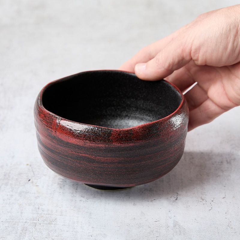 Matcha tea bowl Pattern SIKOKKU SOTOAKAHAKEME 