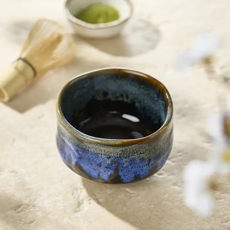 Tigela de chá matcha BLACK & BLUE