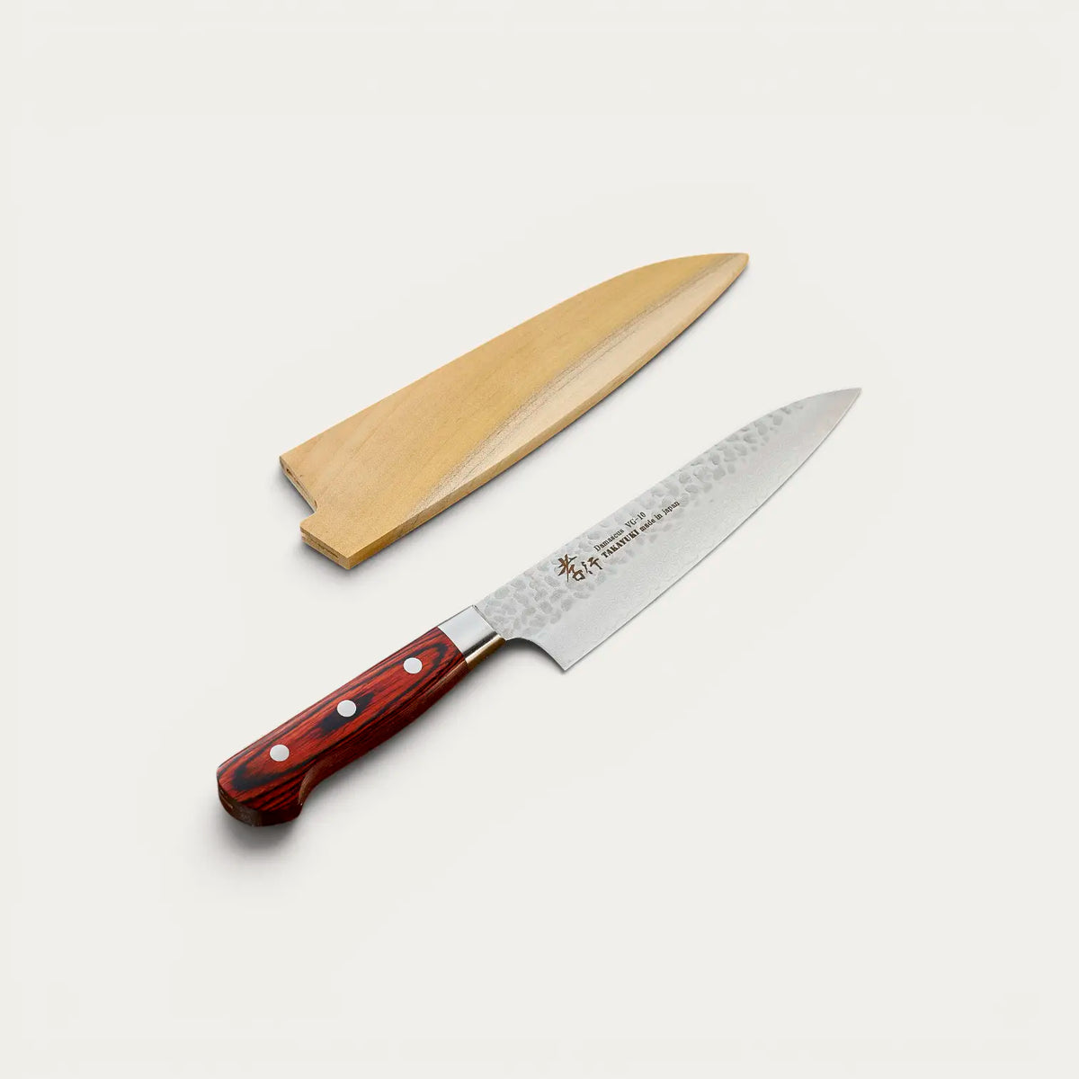 Coltello Chef lama Damascata 33 strati martellata 180 mm