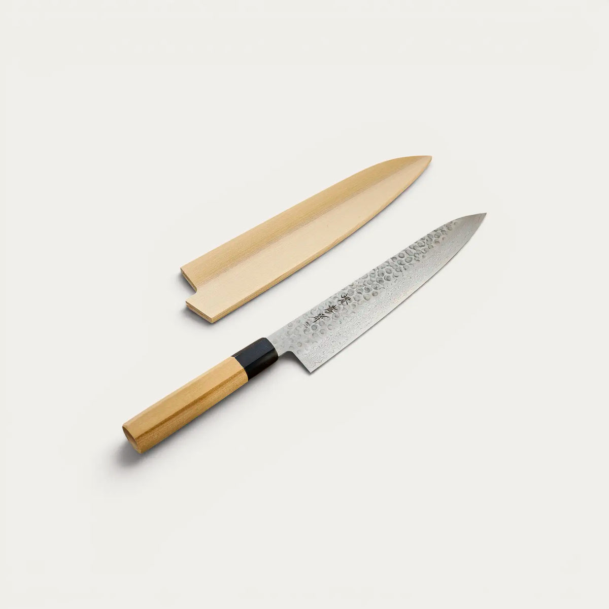 Coltello Chef lama Damascata 45 strati martellata 240 mm