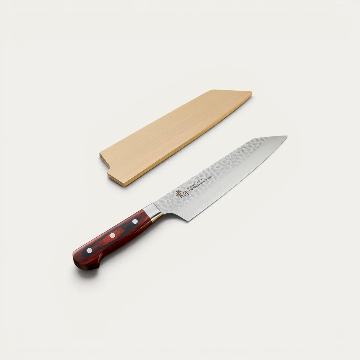 Kengata Chef -kokkiveitsi, taottu 33-kerroksinen Damaskos-terä 190 mm