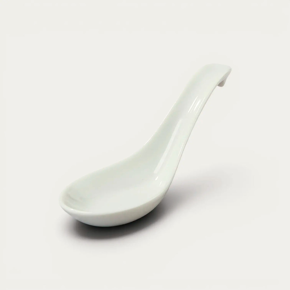 Professional Porcelain "Renge" Spoon for Ramen or Udon