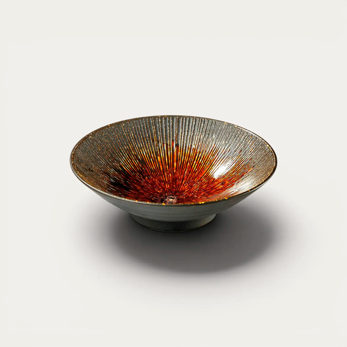 Assiette à somen, udon…noir, Ø 21,4 cm, profondeur 5,2 cm