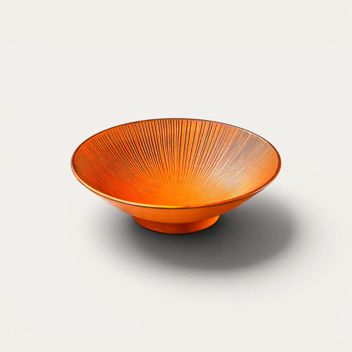 Somen, udon… Plate, clay, Ø 21.4 cm, depth 5.2 cm
