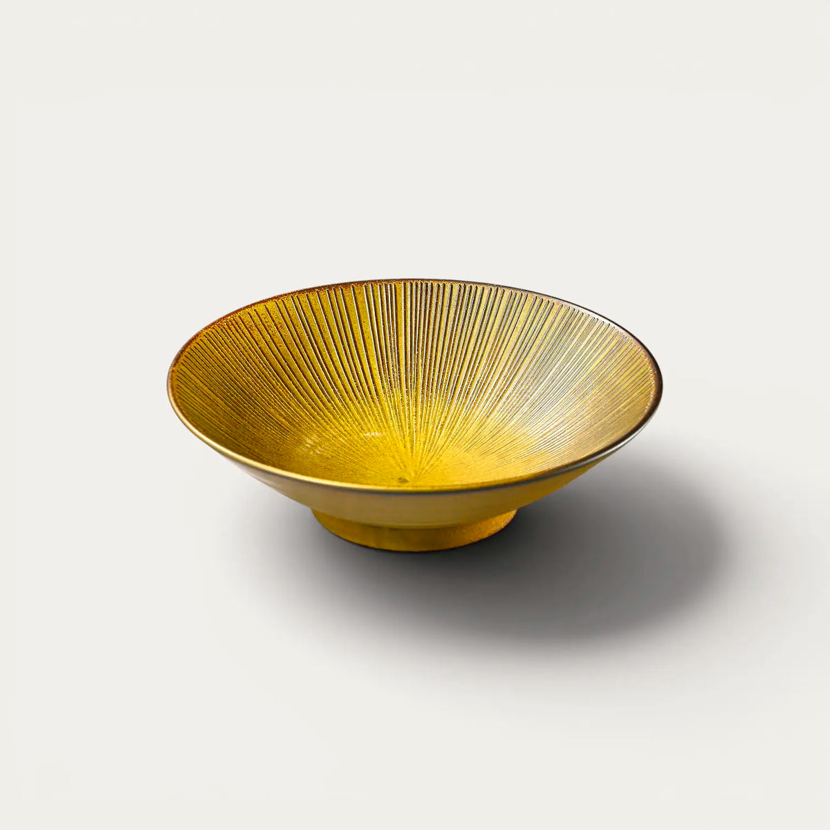 Assiette à somen, udon…argile, Ø 21,4 cm, profondeur 5,2 cm