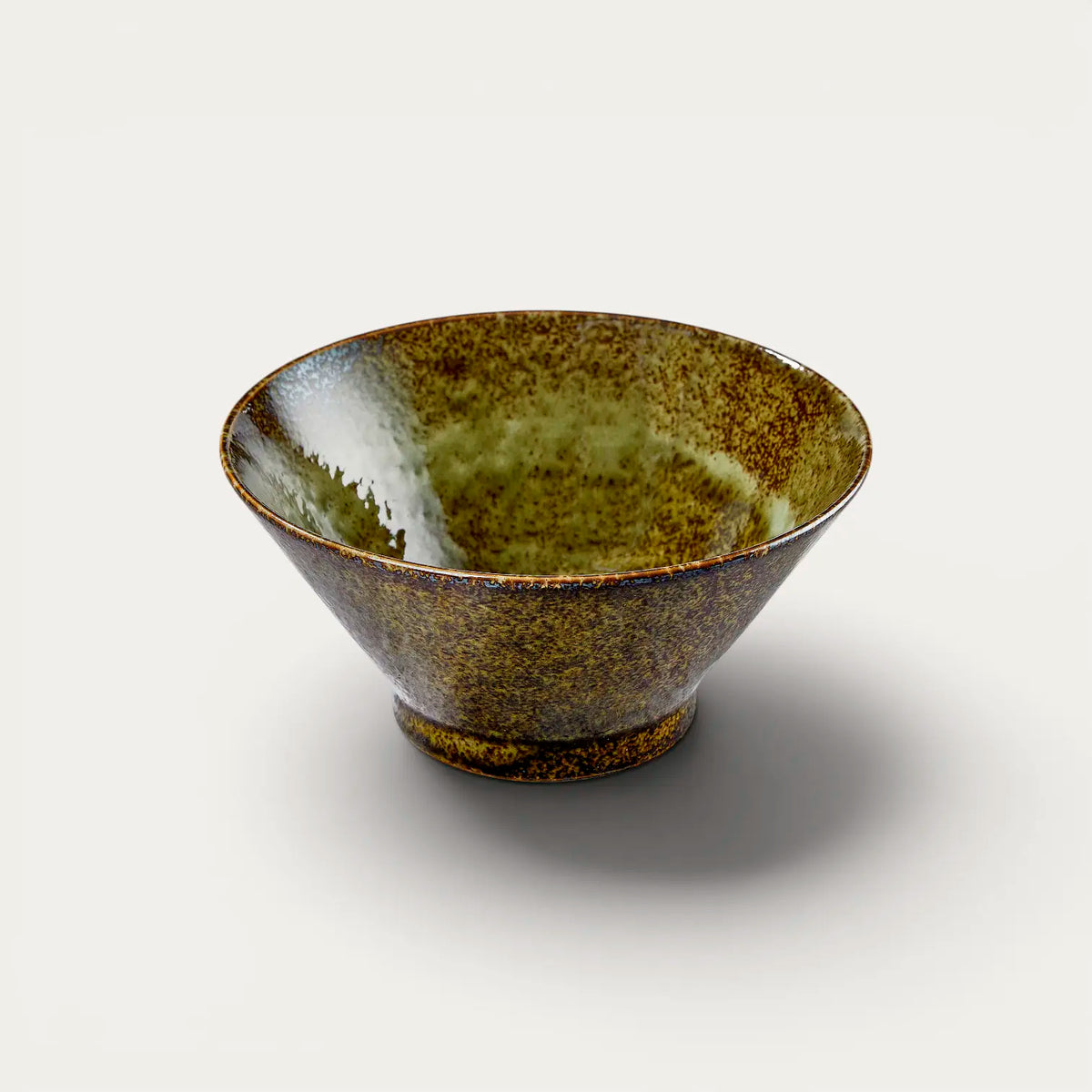 Bol à rāmen, porcelaine Minoyaki, motif SHINRYOKU