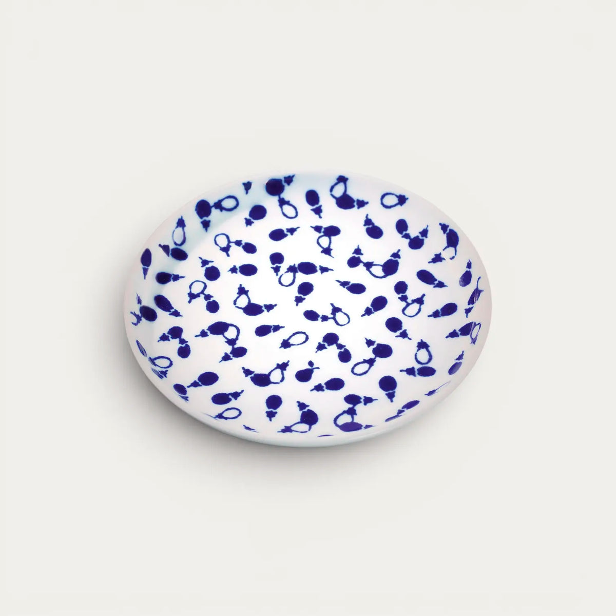 Porcelana Nikko, prato raso de 15,5 cm com decoração de cânhamo