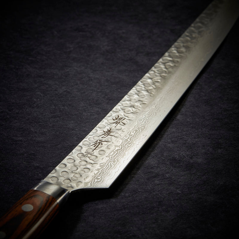 Coltello Kiritsuke Yanagiba per sashimi, lama Damascata 17 strati 300 mm