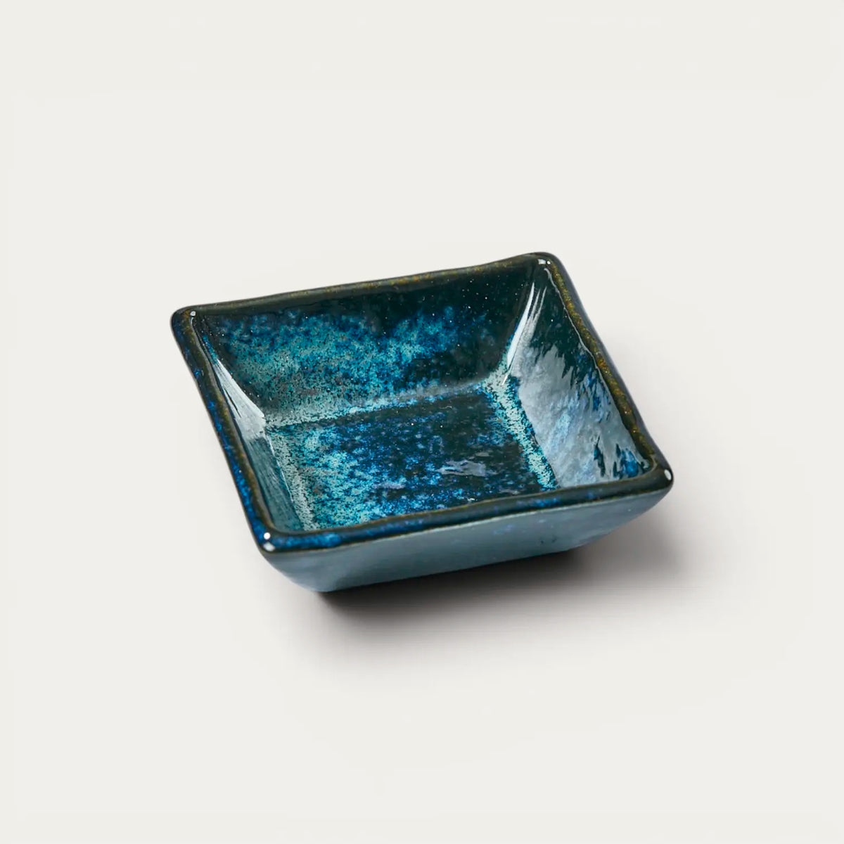 Coupelle Yohen navy blue square koduke à sauce soja, assaisonnements, mise en bouche